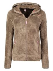 Geographical Norway Kurtka polarowa "Upalood" w kolorze jasnobrązowo-szarym rozmiar: XXL. Brązowe kurtki Geographical Norway, xxl, bez wzorów, z polaru, bez kaptura. Za 118.01 zł.