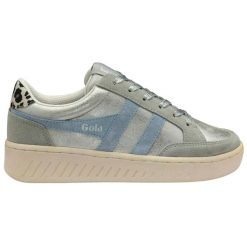 Damskie zamszowe buty sportowe Gola Superslam Blaze II. Szare buty sportowe lifestyle Gola, bez wzorów, z zamszu, sportowe, bez zapięcia. Za 464.50 zł.