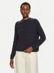 Boss Sweter Febisan 50478315 Granatowy Regular Fit. Niebieskie swetry Boss, xs, bez wzorów, z wełny, bez ramiączek. Za 579.99 zł.
