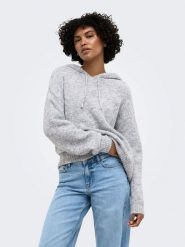 ONLY Sweter w kolorze szarym rozmiar: M. Szare swetry ONLY, m, bez wzorów, bez ramiączek. Za 115.95 zł.