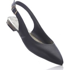 Baleriny z paskiem na pięcie bonprix czarny. Baleriny marki bonprix. Za 74.99 zł.
