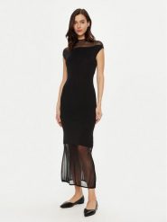 Calvin Klein Sukienka codzienna K20K207919 Czarny Regular Fit. Czarne sukienki Calvin Klein, na co dzień, l, bez wzorów, z syntetyku, bez kołnierzyka, bez ramiączek, proste. Za 629.99 zł.