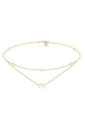 Elli Dmaski choker warstwowy Astro półksiężyc z gwiazdami srebro 925 Sterling Silver Naszyjniki 1 ct Damski. Szare naszyjniki Elli, z materiału, srebrne. Za 458.99 zł.