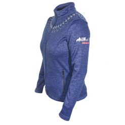 Damska kurtka jeździecka Karlslund Kalta. Niebieskie kurtki KARLSLUND, l, bez wzorów, z materiału, eleganckie, bez kaptura. Za 341.00 zł.
