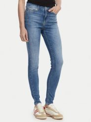 Tommy Jeans Jeansy Nora Mr DW0DW23084 Niebieski Skinny Fit. Niebieskie jeansy Tommy Jeans, bez wzorów, z bawełny. Za 449.99 zł.