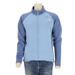Second life - The North Face bluza polarowa damska Vintage Y2K - Jak nowy. Niebieskie bluzy z kapturem The North Face, l, bez wzorów, z materiału, bez kaptura, trekkingowe. Za 170.36 zł.