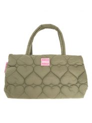 Zwillingsherz Shopper bag "Smile" w kolorze khaki - 50 x 29 cm rozmiar: onesize. Brązowe shopper bag Zwillingsherz, bez wzorów, z materiału, na ramię, pikowane, bez dodatków. Za 140.20 zł.