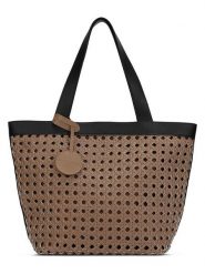 Ilse Jacobsen Shopper bag w kolorze jasnobrązowym - 51 x 36 cm rozmiar: onesize. Brązowe shopper bag Ilse Jacobsen, bez wzorów, z materiału, na ramię, bez dodatków. Za 347.99 zł.