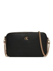 Calvin Klein Jeans Torebka Minimal Mono Camera Bag LV04K1086G Czarny. Czarne kopertówki Calvin Klein Jeans, bez wzorów, z jeansu, wizytowe, bez dodatków. Za 349.99 zł.