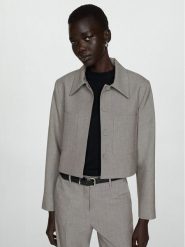 Mango Kurtka przejściowa Madison 77094763 Szary Regular Fit. Szare kurtki Mango, xxs, bez wzorów, z syntetyku, bez kaptura. Za 129.99 zł.