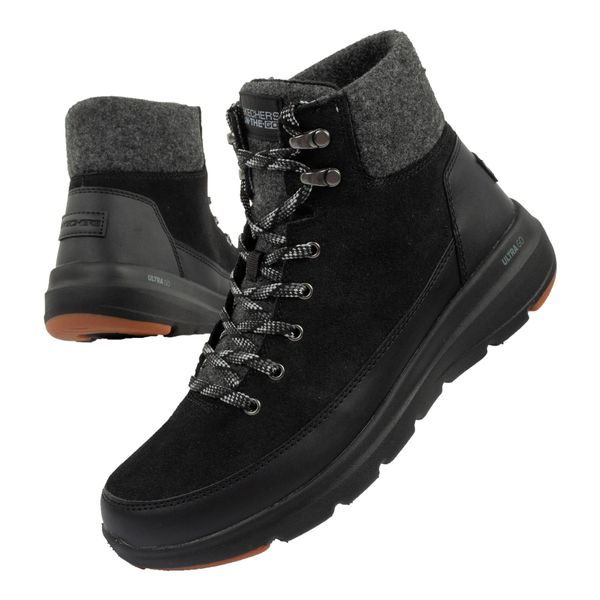 Buty sportowe damskie Skechers. Czarne buty sportowe lifestyle Skechers, bez wzorów, z syntetyku, sportowe, bez zapięcia, skechers sport. Za 249.00 zł.