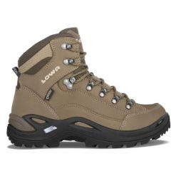 Buty trekkingowe damskie Lowa Renegade Gtx Mid S. Brązowe buty trekkingowe Lowa, z materiału, za kostkę, bez zapięcia. Za 856.75 zł.