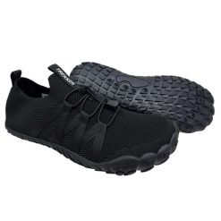 Buty Trekker Barefoot Comfort na Podnoszenie Ciężarów, czarne - EU41 - UK 7. Czarne buty do biegania TREKKER, bez wzorów, z gumy, bez zapięcia, do biegania. Za 229.00 zł.