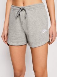 Nike Szorty sportowe Sportswear Essential CJ2158 Szary Standard Fit. Szare szorty sportowe Nike, bez wzorów, z bawełny. Za 119.99 zł.