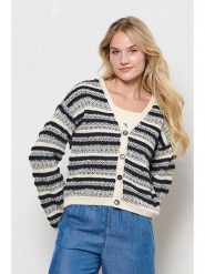 &Co Woman Kardigan "Birdie" w kolorze czarno-białym rozmiar: L. Czarne swetry &Co Woman, l, bez wzorów, bez ramiączek. Za 140.86 zł.
