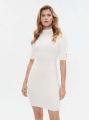 Morgan Sukienka dzianinowa 232-RMORIK Écru Slim Fit. Sukienki Morgan, l, bez wzorów, z dzianiny, bez kołnierzyka, bez ramiączek. Za 189.99 zł.