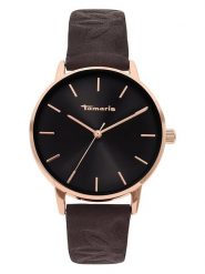 Tamaris Zegarek kwarcowy w kolorze różowozłoto-ciemnobrązowym rozmiar: onesize. Brązowe, analogowe zegarki Tamaris, ze stali. Za 152.99 zł.