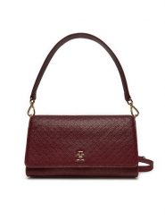Tommy Hilfiger Torebka AW0AW16933 Bordowy. Czerwone torebki klasyczne Tommy Hilfiger, bez wzorów, ze skóry, bez dodatków. Za 509.99 zł.