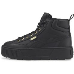 Trampki Puma Karmen Mid, Kobiety. Czarne trampki Puma, bez wzorów, ze skóry ekologicznej, wizytowe, bez zapięcia. Za 352.00 zł.
