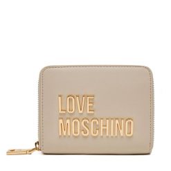 Mały Portfel Damski LOVE MOSCHINO. Brązowe portfele Love Moschino, bez wzorów. Za 339.99 zł.