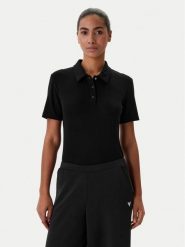 Guess Body V6RP00 KD772 Czarny Slim Fit. Czarne body i gorsety Guess, z aplikacjami, z lyocellu, bez ramiączek. Za 299.99 zł.