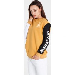 Naoko - Bluza La Vie Boheme Soleil x Edyta Górniak. Szare bluzy marki NAOKO, z nadrukiem, z bawełny. W wyprzedaży za 169.90 zł.