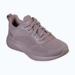 Buty damskie SKECHERS Bobs Sport Squad Tough Talk. Czarne buty treningowe Skechers, bez wzorów, bez zapięcia, trekkingowe. Za 229.00 zł.