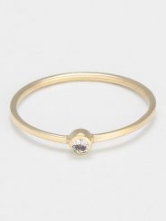 OR ÉCLAT Złoty pierścionek "Eddey" z cyrkonią rozmiar: 50. Żółte pierścionki Or Éclat, z cyrkonią, złote. Za 319.13 zł.