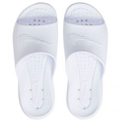 Klapki Nike Victori One Slide CZ7836 100 białe. Białe klapki bez wzorów, z materiału, sportowe, bez obcasa, bez zapięcia. Za 206.26 zł.
