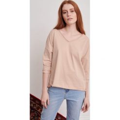 Bluzka Bart 2 BS Warm Beige. Brązowe bluzki blue shadow, bez wzorów, z bawełny, bez kołnierzyka, bez ramiączek. Za 119.90 zł.