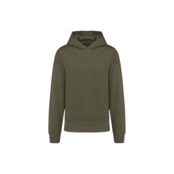 Oversizowa polarowa bluza z kapturem Kariban. Zielone bluzy z kapturem KARIBAN, uniwersalny, bez wzorów, z bawełny, z kapturem. Za 227.50 zł.