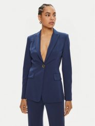Pinko Marynarka Signum Giacca 100254 A1L3 Granatowy Reglan Fit. Niebieskie marynarki i żakiety Pinko, l, bez wzorów, z syntetyku, bez ramiączek. Za 349.99 zł.