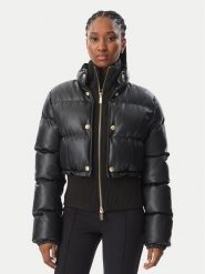 Just Cavalli Kurtka zimowa 81PAS405 CNDU2 Czarny Regular Fit. Czarne kurtki Just Cavalli, na zimę, bez wzorów, bez kaptura. Za 3,079.00 zł.