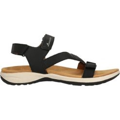 Sandały damskie Whistler Malena. Czarne sandały WHISTLER, bez wzorów, z gumy, bez obcasa, bez zapięcia. Za 245.00 zł.