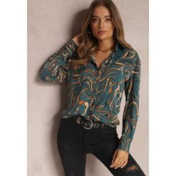 Niebieska Koszula Actathe. Niebieskie koszule Renee, l, bez wzorów, klasyczne, bez kołnierzyka, bez ramiączek. W wyprzedaży za 139.99 zł.