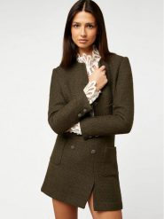 Morgan Spódnica trapezowa 232-JKOVE Zielony Regular Fit. Zielone spódnice Morgan, bez wzorów, z syntetyku, mini, trapezowe. Za 89.99 zł.