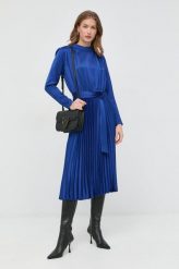 Nissa sukienka kolor fioletowy midi prosta. Fioletowe sukienki Nissa, na co dzień, bez wzorów, bez kołnierzyka, bez ramiączek, maxi, plisowane. Za 1,269.90 zł.