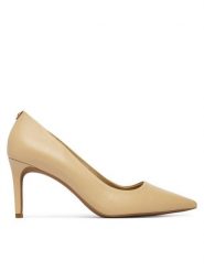 MICHAEL Michael Kors Szpilki Alina 40T6HNMP1L Beżowy. Brązowe szpilki MICHAEL Michael Kors, bez wzorów, ze skóry, bez obcasa, na szpilce, bez zapięcia. Za 629.99 zł.
