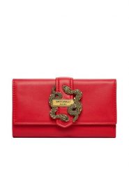 Just Cavalli Portfel 79RA5PA5 ZSA89 Czerwony. Czerwone portfele Just Cavalli, bez wzorów, ze skóry. Za 339.99 zł.