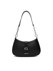 Guess Torebka Carrie HWVG9 896180 Czarny. Czarne torebki klasyczne Guess, z aplikacjami, ze skóry, bez dodatków. Za 549.99 zł.