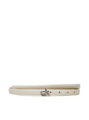 Calvin Klein Pasek Damski Ck Buckle Skinny Belt 1.5 K60K612932 Biały. Białe paski Calvin Klein, bez wzorów, ze skóry. Za 129.99 zł.