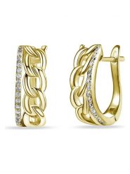 Les Favorites Pozłacane kolczyki z cyrkoniami rozmiar: onesize. Żółte kolczyki Les Favorites, z cyrkonią, pozłacane. Za 130.99 zł.