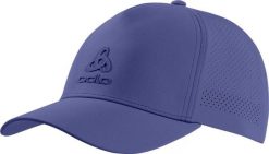 Czapka z daszkiem unisex ODLO Performance Snapback. Fioletowe czapki z daszkiem ODLO, bez wzorów, z materiału, eleganckie. Za 159.99 zł.