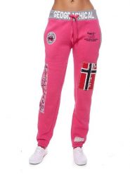 Geographical Norway Spodnie dresowe "Myer" w kolorze czerwonym rozmiar: M. Czerwone spodnie dresowe Geographical Norway, bez wzorów, z dresówki. Za 118.84 zł.