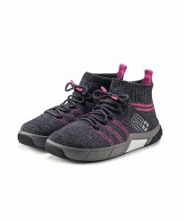 Buty zimowe damskie Brubeck WINTER MERINO. Szare buty trekkingowe Brubeck, na zimę, z materiału, bez zapięcia. Za 599.00 zł.