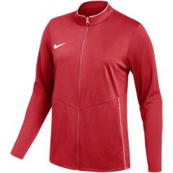 Bluza damska Nike Dri-Fit Park 26. Czerwone bluzy Nike, bez wzorów, z materiału, klasyczne, bez ramiączek, bez kaptura. Za 121.99 zł.