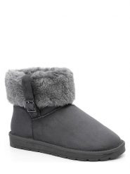 ISLAND BOOT Botki zimowe "Afina" w kolorze antracytowym rozmiar: 38. Czarne botki Island Boot, bez wzorów, z materiału, bez obcasa, bez zapięcia. Za 125.25 zł.