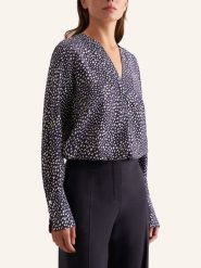 Seidensticker Bluzka w kolorze granatowo-białym rozmiar: 40. Białe bluzki Seidensticker, bez wzorów, z wiskozy, bez kołnierzyka, bez ramiączek. Za 165.71 zł.