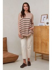 Soft Cashmere Sweter w kolorze jasnobrązowym rozmiar: 38/40. Brązowe swetry Soft Cashmere, bez wzorów, z kaszmiru, bez ramiączek. Za 104.99 zł.