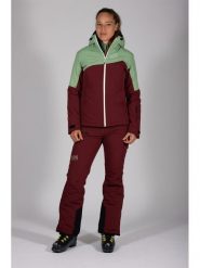 Maul Sport Kurtka narciarska "Schneeberg" w kolorze bordowo-zielonym rozmiar: 42. Czerwone kurtki narciarskie Maul Sport, bez wzorów, bez kaptura, narciarskie. Za 521.99 zł.